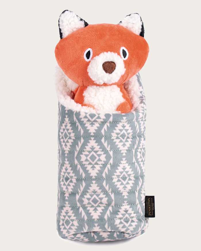 PET PLUSH CAMPING FOX TOY